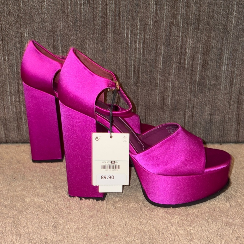 Zara Chunky Platform Heels